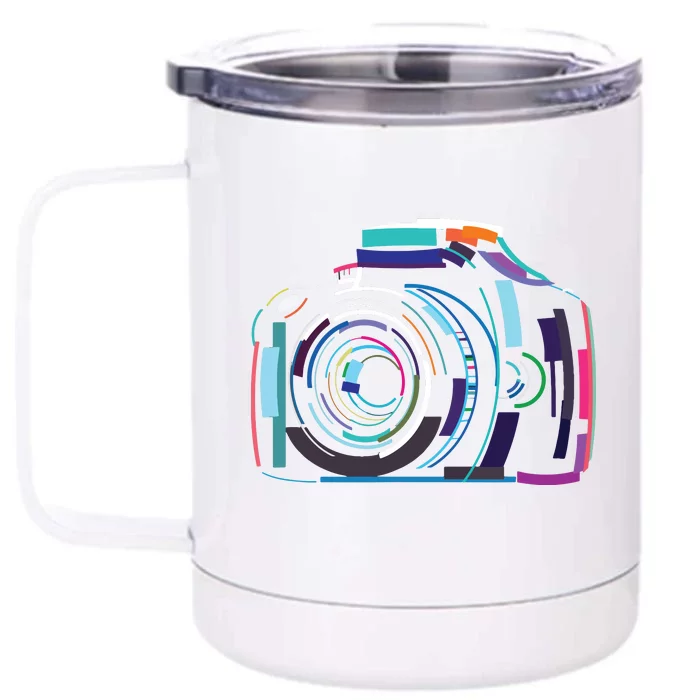 Cameras Dont Take Photos Photographers Do Photography Lover Front & Back 12oz Stainless Steel Tumbler Cup