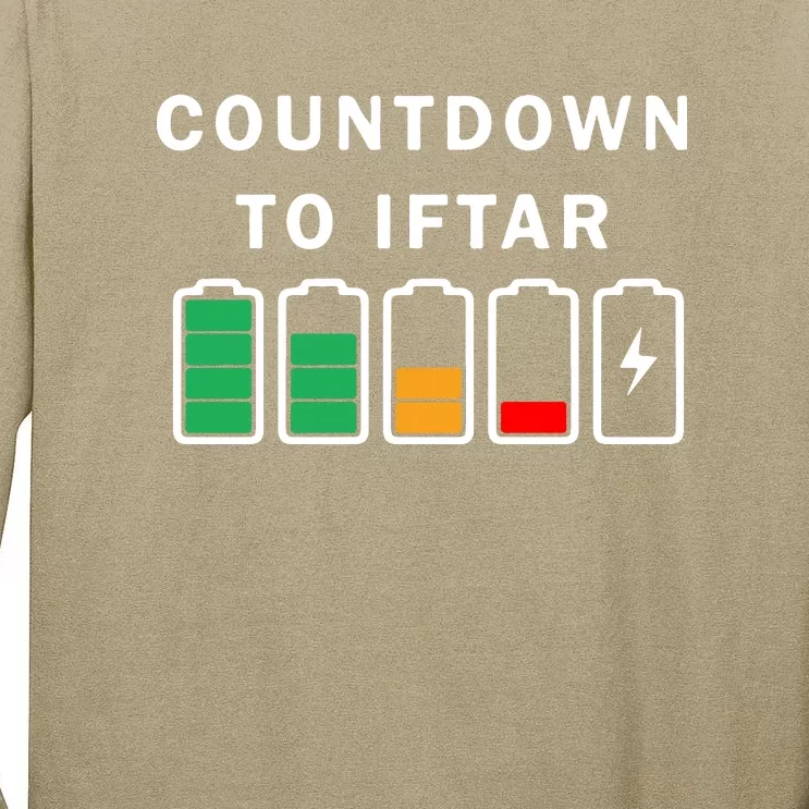 Count Down To Iftar Gift For Ramadan Mubarak Tall Long Sleeve T-Shirt