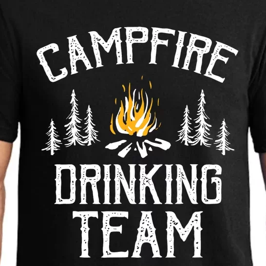 Campfire Drinking Team Camping Lovers Camper Pajama Set