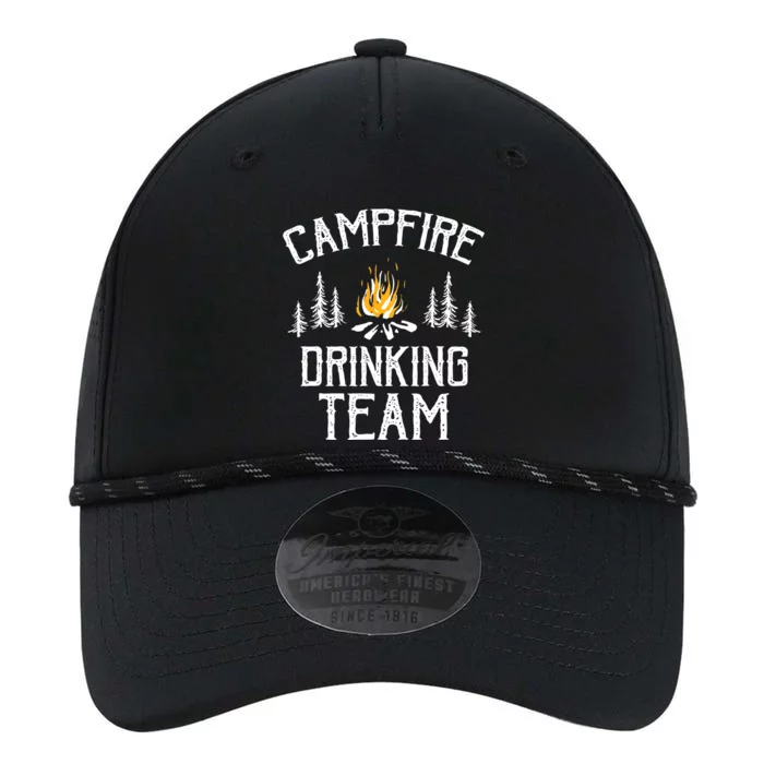 Campfire Drinking Team Camping Lovers Camper Performance The Dyno Cap