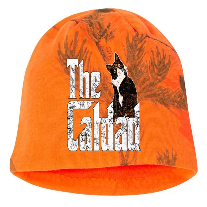 Cat Dad The Catfather Crazy Cat Father Kitty Daddy Kati - Camo Knit Beanie