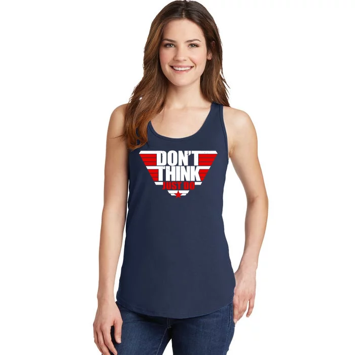 Cool Don't Think Just Do Logo Ladies Essential Tank