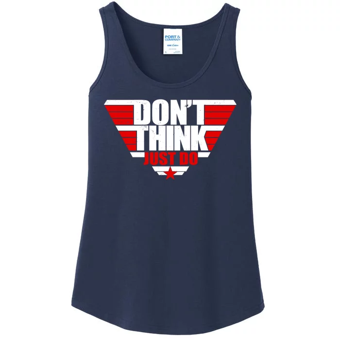 Cool Don't Think Just Do Logo Ladies Essential Tank