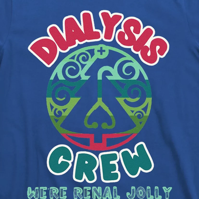 Christmas Dialysis Tech Retroney Nurse Renal Jolly T-Shirt