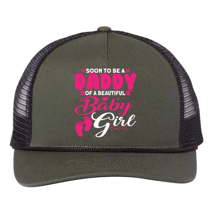 Cute Dad To Be Soon To Be A Daddy Gift Retro Rope Trucker Hat Cap