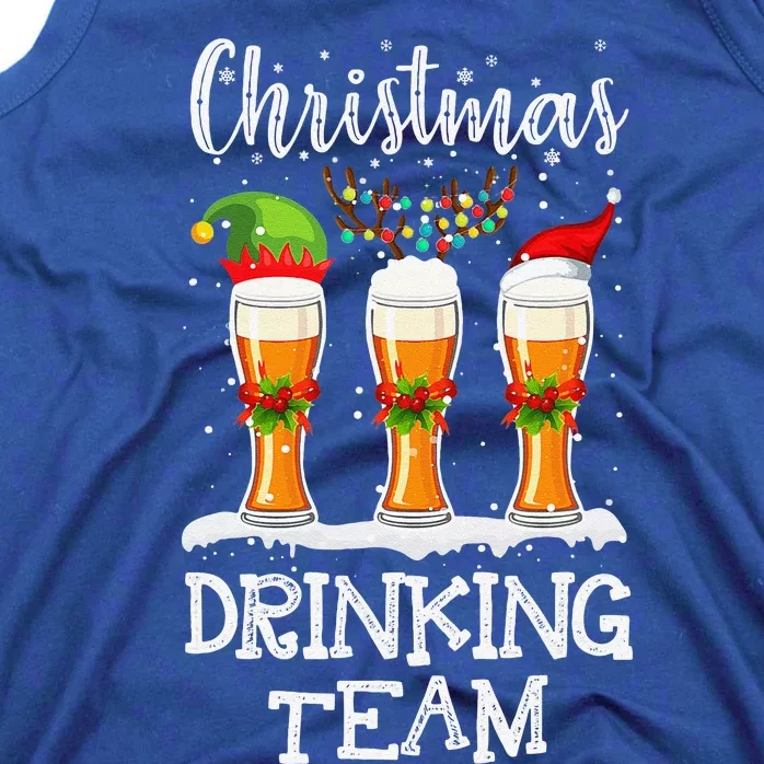 Christmas Drinking Team Holiday Season Xmas Beer Lover Tank Top