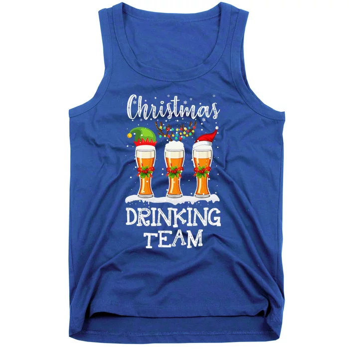 Christmas Drinking Team Holiday Season Xmas Beer Lover Tank Top