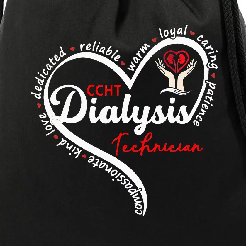 CCHT Dialysis Technician Kidney Hemodialysis Dialysis Tech Drawstring Bag