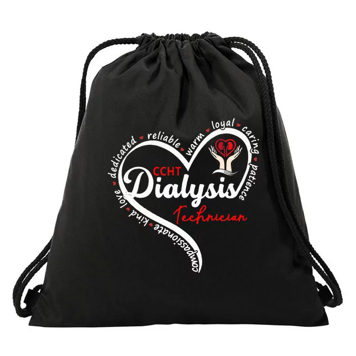 CCHT Dialysis Technician Kidney Hemodialysis Dialysis Tech Drawstring Bag