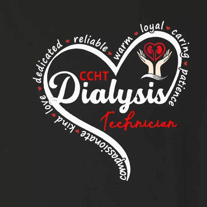 CCHT Dialysis Technician Kidney Hemodialysis Dialysis Tech Toddler Long Sleeve Shirt