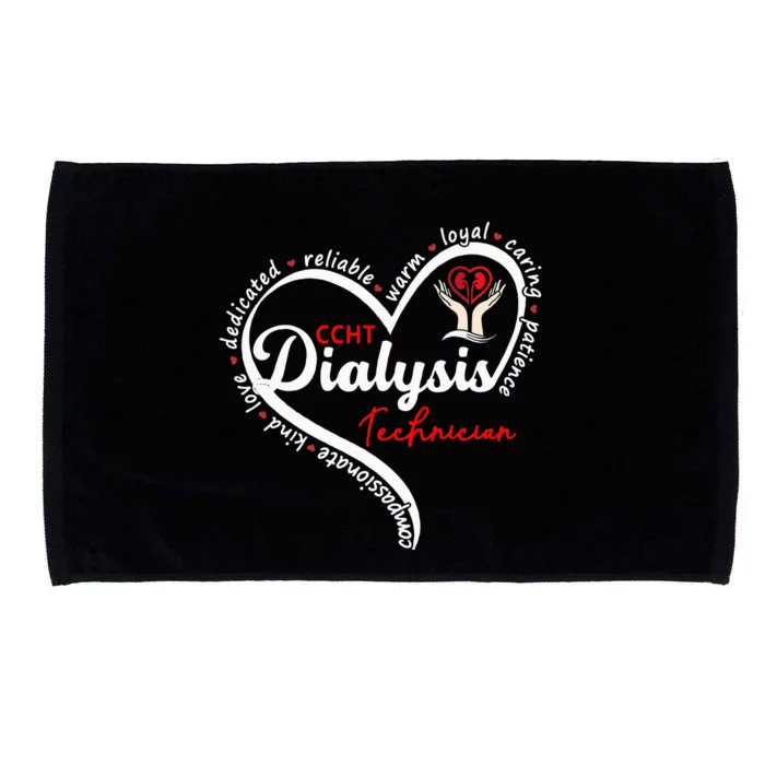 CCHT Dialysis Technician Kidney Hemodialysis Dialysis Tech Microfiber Hand Towel