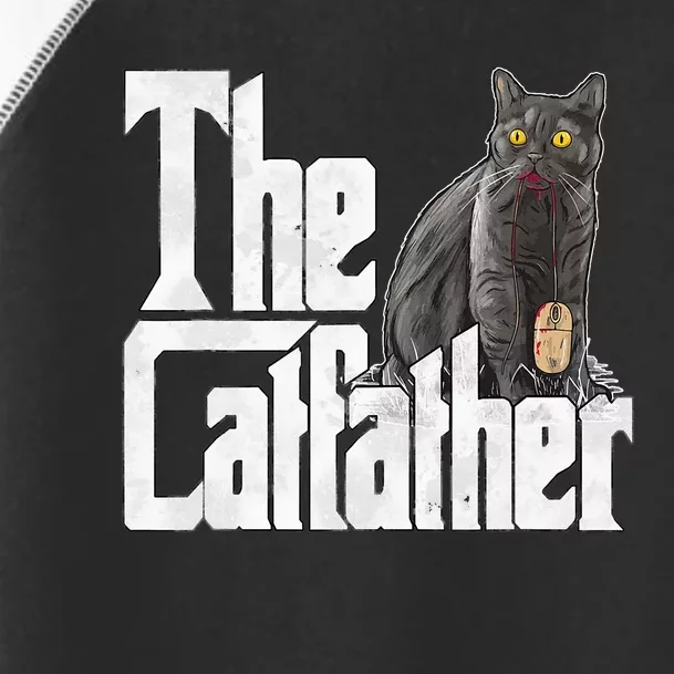 Cat Dad The Catfather Crazy Cat Father Kitty Daddy Toddler Fine Jersey T-Shirt