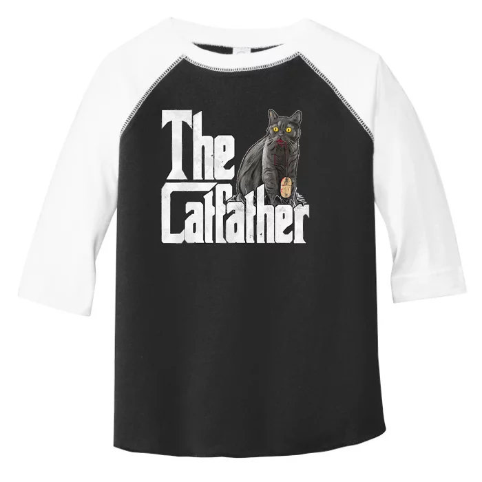 Cat Dad The Catfather Crazy Cat Father Kitty Daddy Toddler Fine Jersey T-Shirt