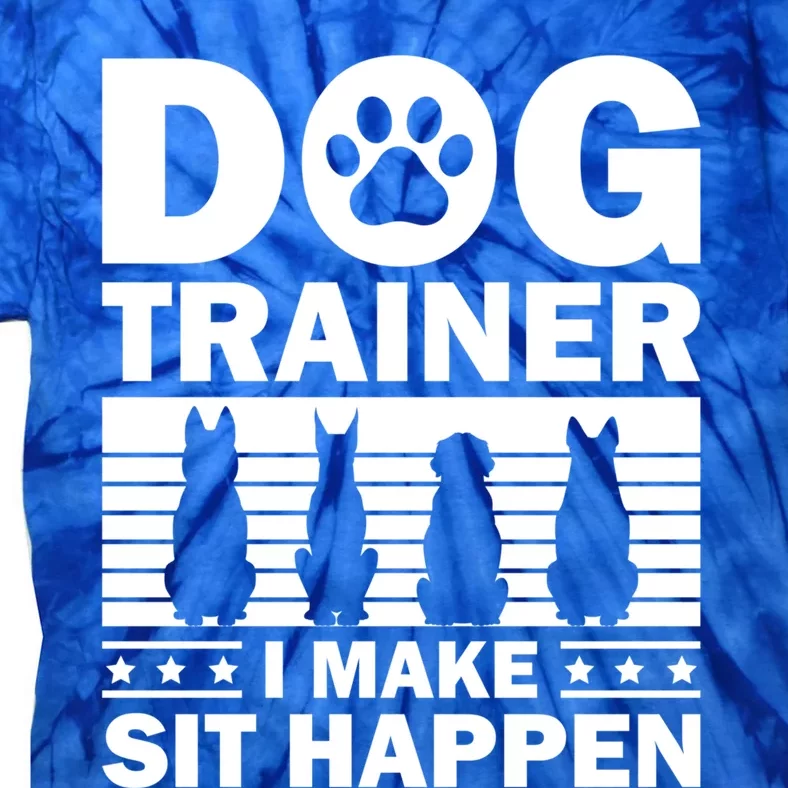 Cool Dog Trainer Dog Training Agility Class Cool Gift Tie-Dye T-Shirt