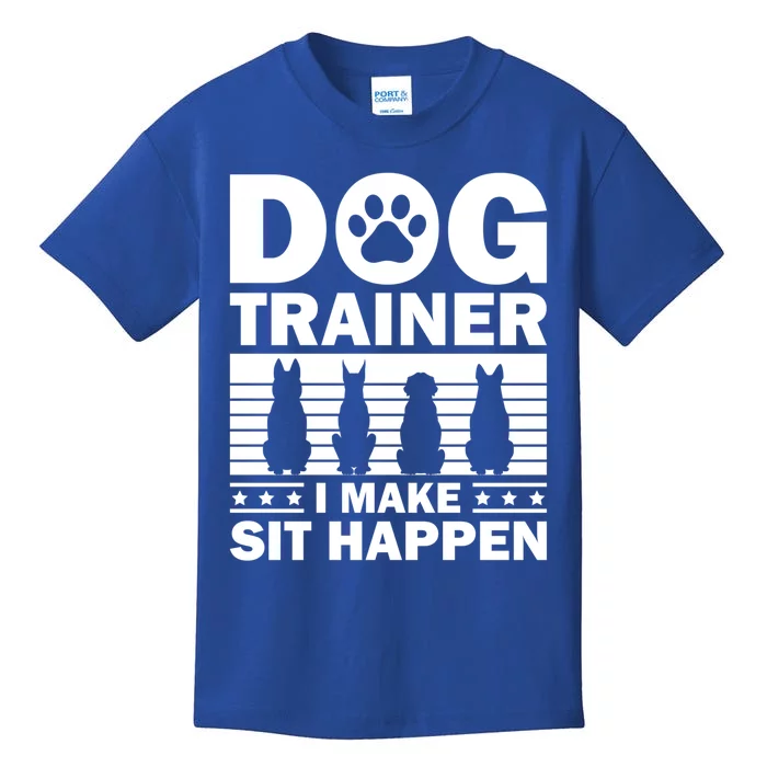 Cool Dog Trainer Dog Training Agility Class Cool Gift Kids T-Shirt