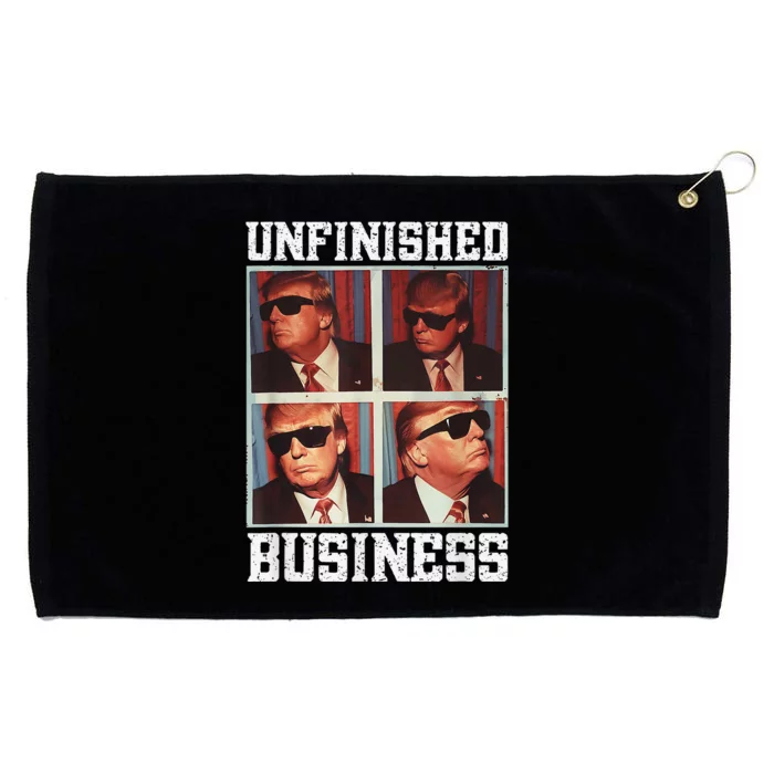 Cool Donald Trump Returns Second Term Unfinished Business Grommeted Golf Towel