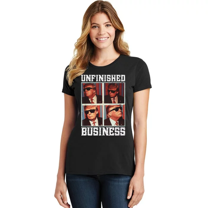 Cool Donald Trump Returns Second Term Unfinished Business Women's T-Shirt