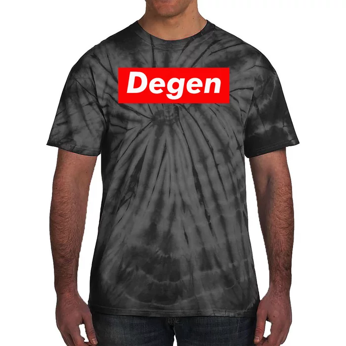 Cryptocurrency Day Trader Gifts Degen Crypto Tie-Dye T-Shirt