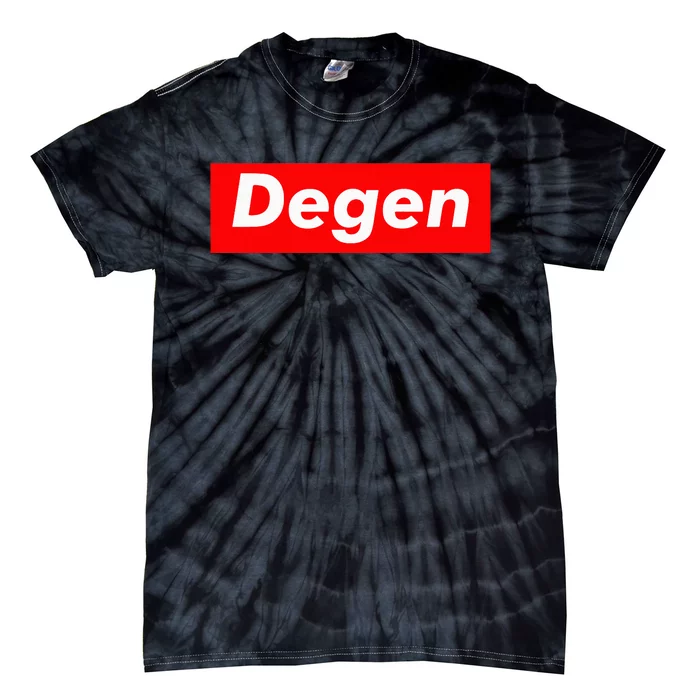 Cryptocurrency Day Trader Gifts Degen Crypto Tie-Dye T-Shirt