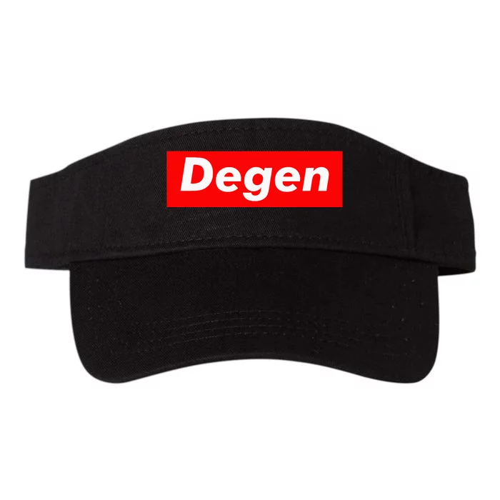 Cryptocurrency Day Trader Gifts Degen Crypto Valucap Bio-Washed Visor