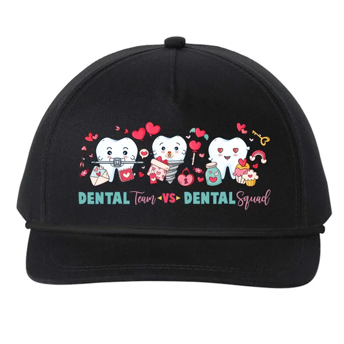 Cute Dental Team VS Dental Squad Snapback Five-Panel Rope Hat