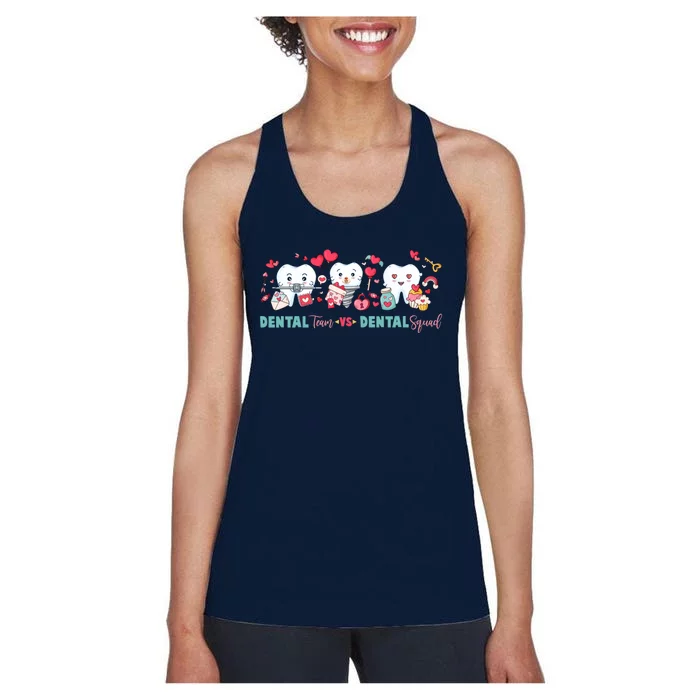 Cute Dental Team VS Dental Squad Women's Racerback Tank