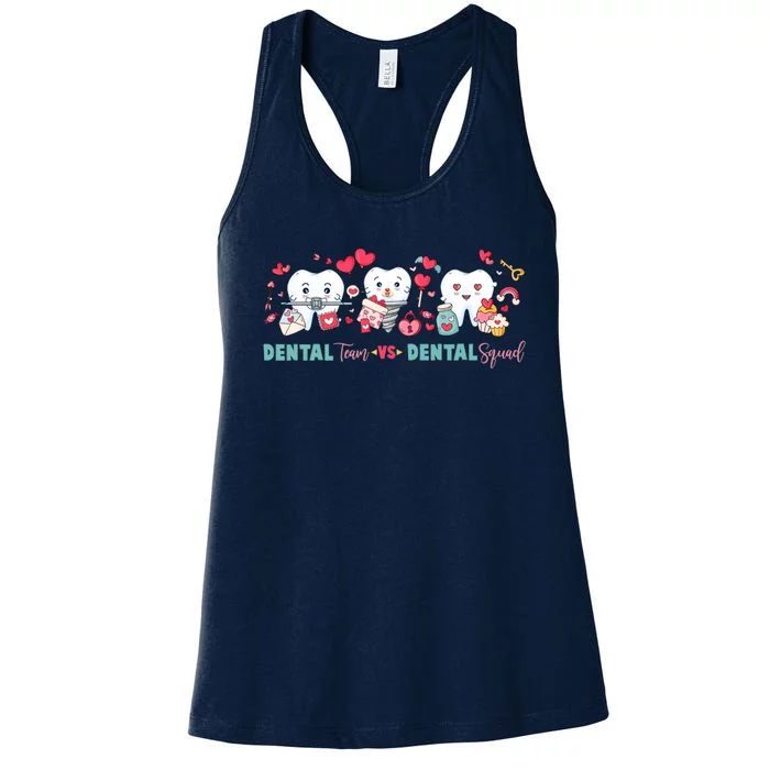 Cute Dental Team VS Dental Squad Women's Racerback Tank