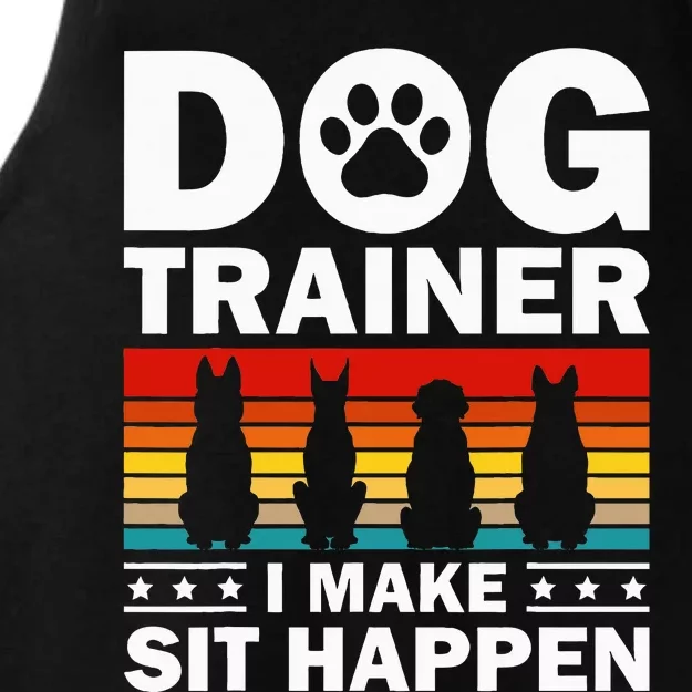 Cool Dog Trainer For Wo Dog Training Agility Class Ladies Tri-Blend Wicking Tank