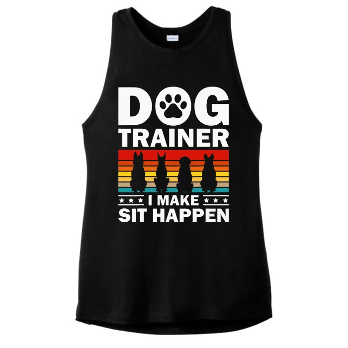 Cool Dog Trainer For Wo Dog Training Agility Class Ladies Tri-Blend Wicking Tank