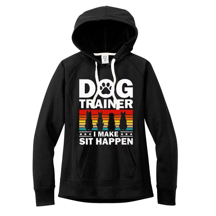 Cool Dog Trainer For Wo Dog Training Agility Class Women's Fleece Hoodie