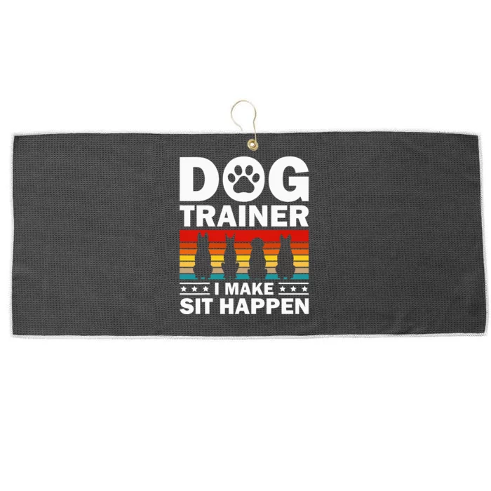 Cool Dog Trainer For Wo Dog Training Agility Class Large Microfiber Waffle Golf Towel