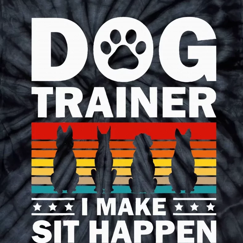 Cool Dog Trainer For Wo Dog Training Agility Class Tie-Dye T-Shirt