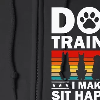 Cool Dog Trainer For Wo Dog Training Agility Class Full Zip Hoodie