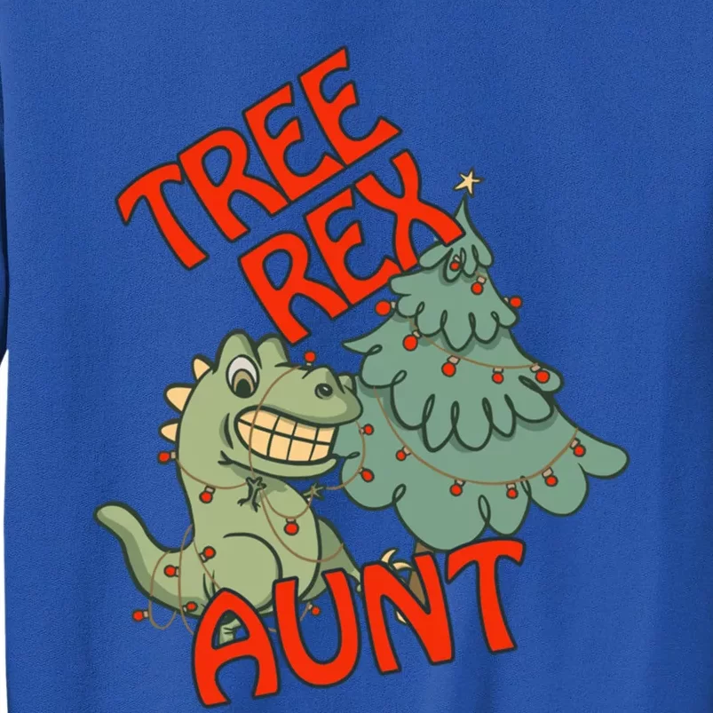 Christmas Dinosaur Tree Rex Aunt Pajamas Gift Tall Sweatshirt