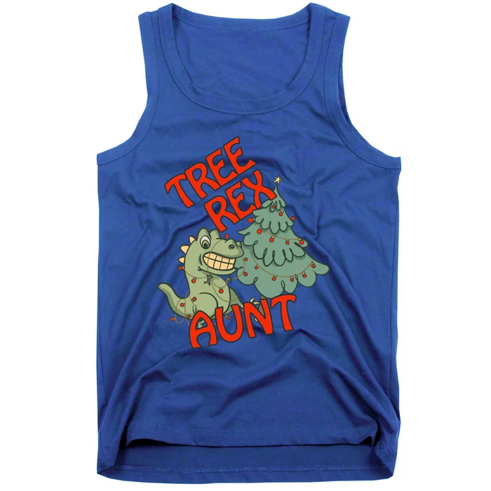 Christmas Dinosaur Tree Rex Aunt Pajamas Gift Tank Top