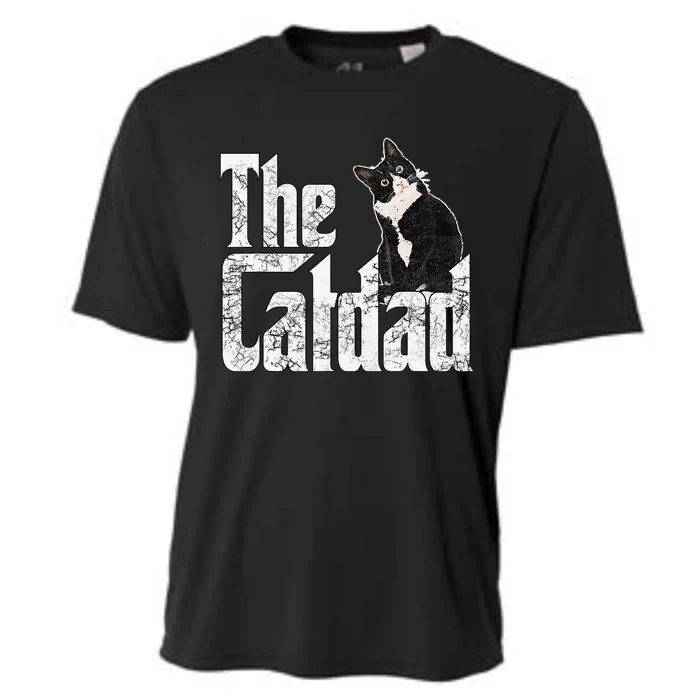 Cat Dad The Catfather Crazy Cat Father Daddy Cooling Performance Crew T-Shirt