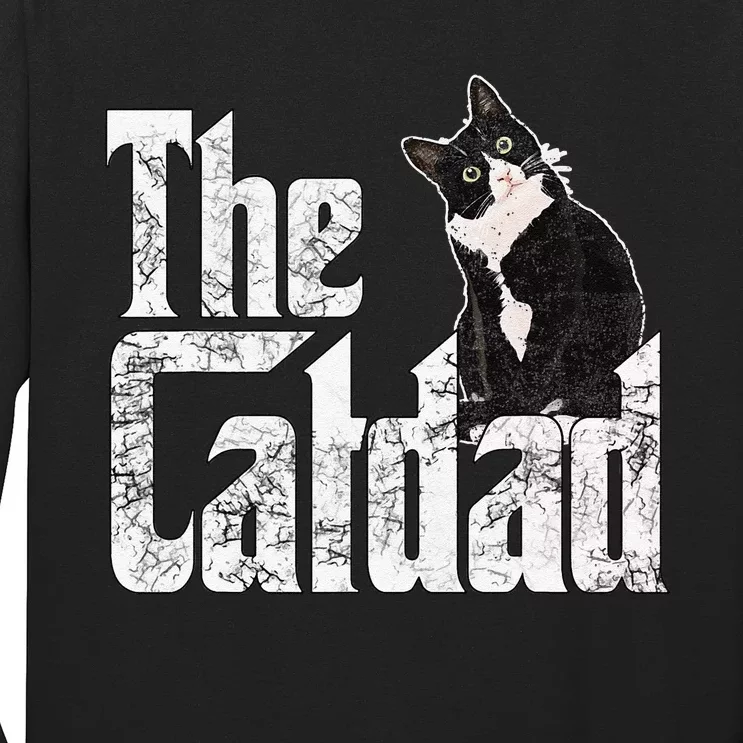 Cat Dad The Catfather Crazy Cat Father Daddy Long Sleeve Shirt