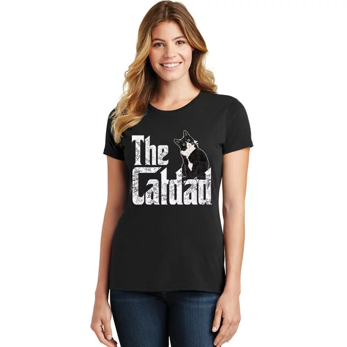 Cat Dad The Catfather Crazy Cat Father Daddy Women's T-Shirt