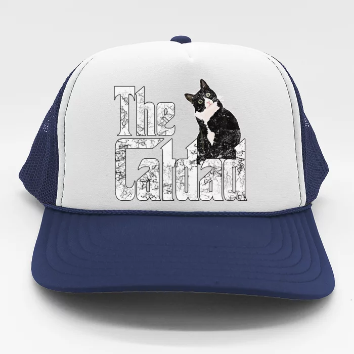 Cat Dad The Catfather Crazy Cat Father Daddy Trucker Hat