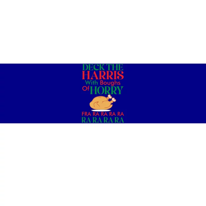 Christmas Deck The Harrs Fra Ra Ra Funny Turkey Gift Bumper Sticker