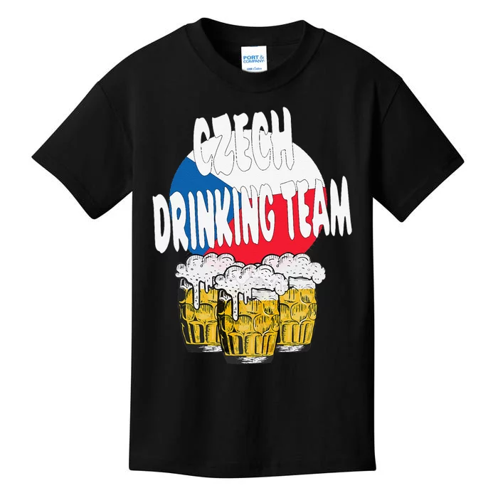 Czech Drinking Team Kids T-Shirt