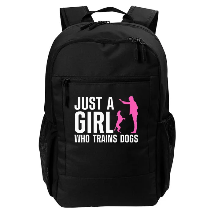 Cute Dog Trainer Training Dog Lover Owner Daily Commute Backpack