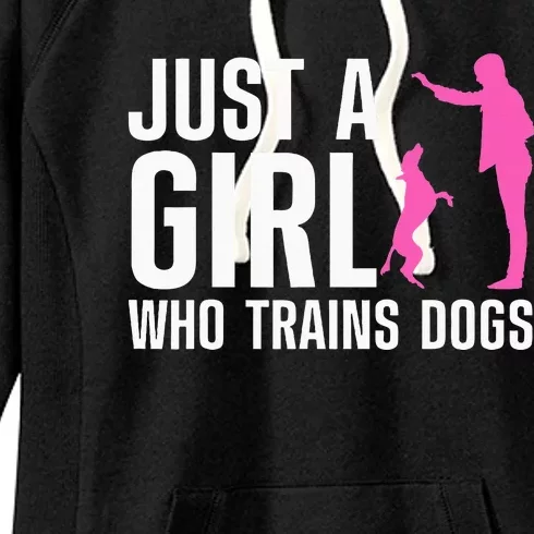 Cute Dog Trainer Training Dog Lover Owner Women's Fleece Hoodie