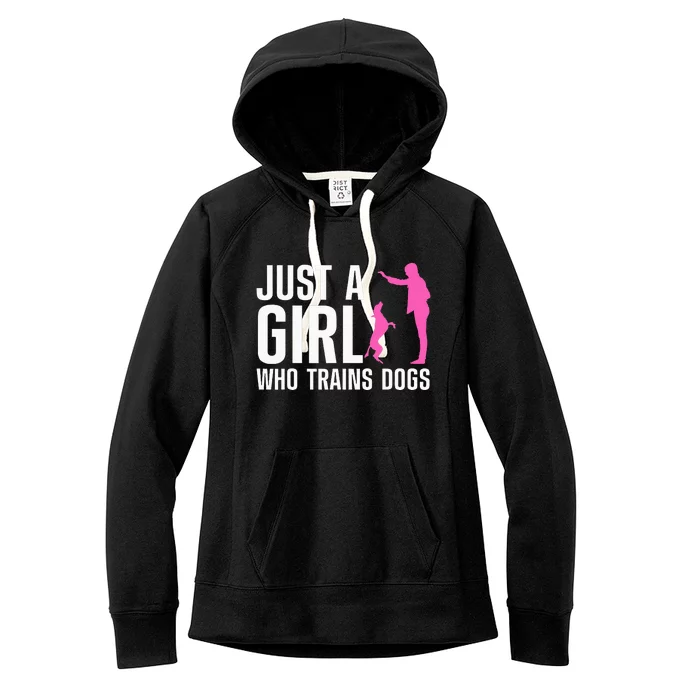 Cute Dog Trainer Training Dog Lover Owner Women's Fleece Hoodie