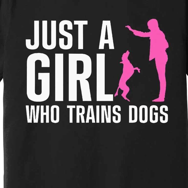 Cute Dog Trainer Training Dog Lover Owner Premium T-Shirt