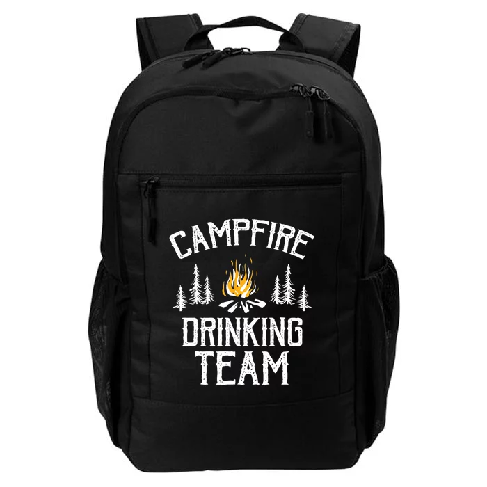 Campfire Drinking Team Camping Lovers Camper Daily Commute Backpack