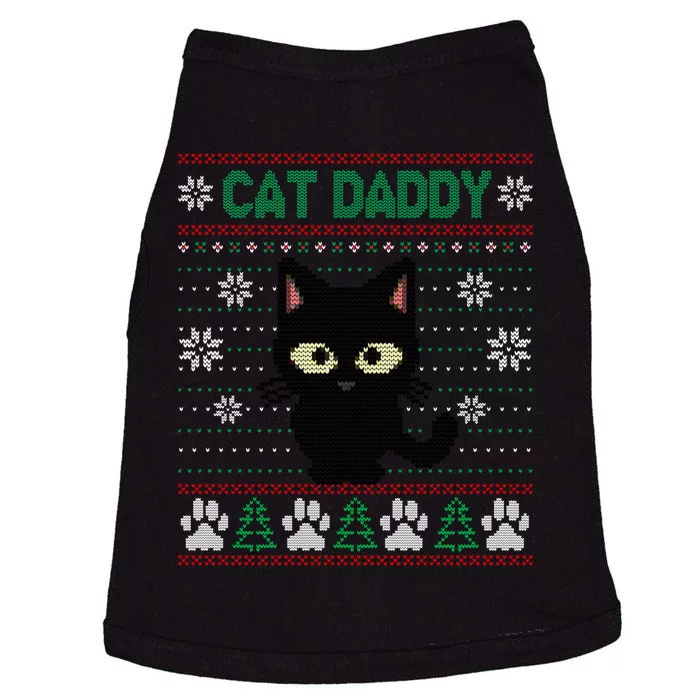 Cat Daddy Ugly Christmas Sweater Pajama Funny Kitty Cat Lover Xmas Gift Doggie Tank