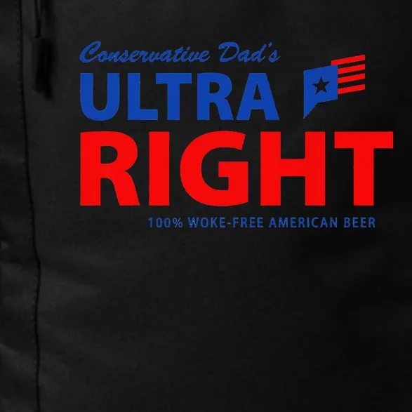 Conservative Dad's Ultra Right 100 Work Free American Beer Daily Commute Backpack