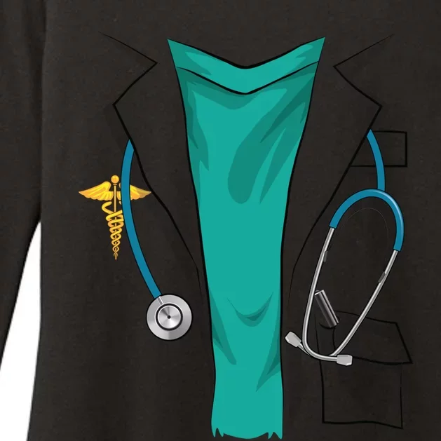 Cool Doctor Uniform Halloween Costume Funny Lazy Diy Gift Womens CVC Long Sleeve Shirt