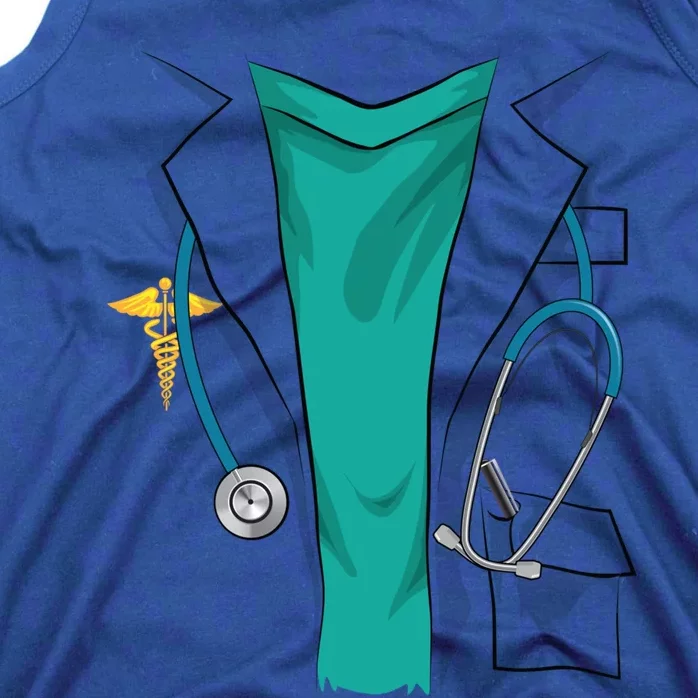 Cool Doctor Uniform Halloween Costume Funny Lazy Diy Gift Tank Top